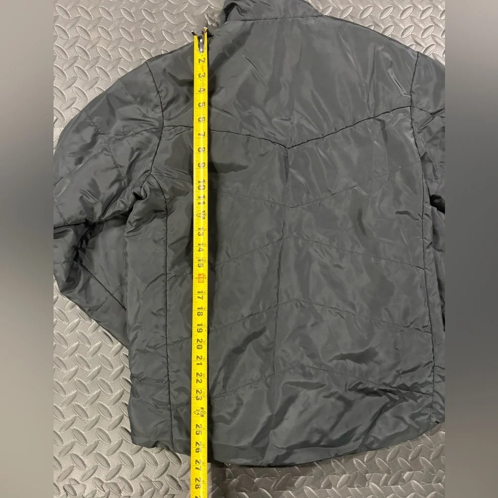 Adidas Men’s Small Black Lightweight Puffer Jacket Full Zip Athletic Coat